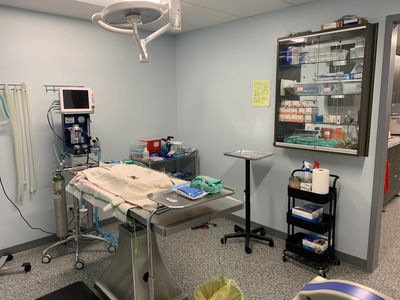 The surgery suite at Countryside Animal Hospital